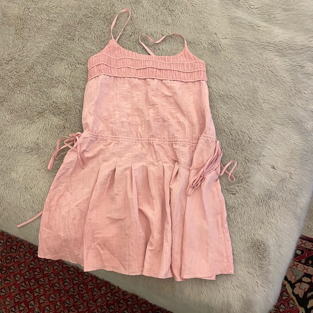 Rebecca Taylor pink silk mini dress